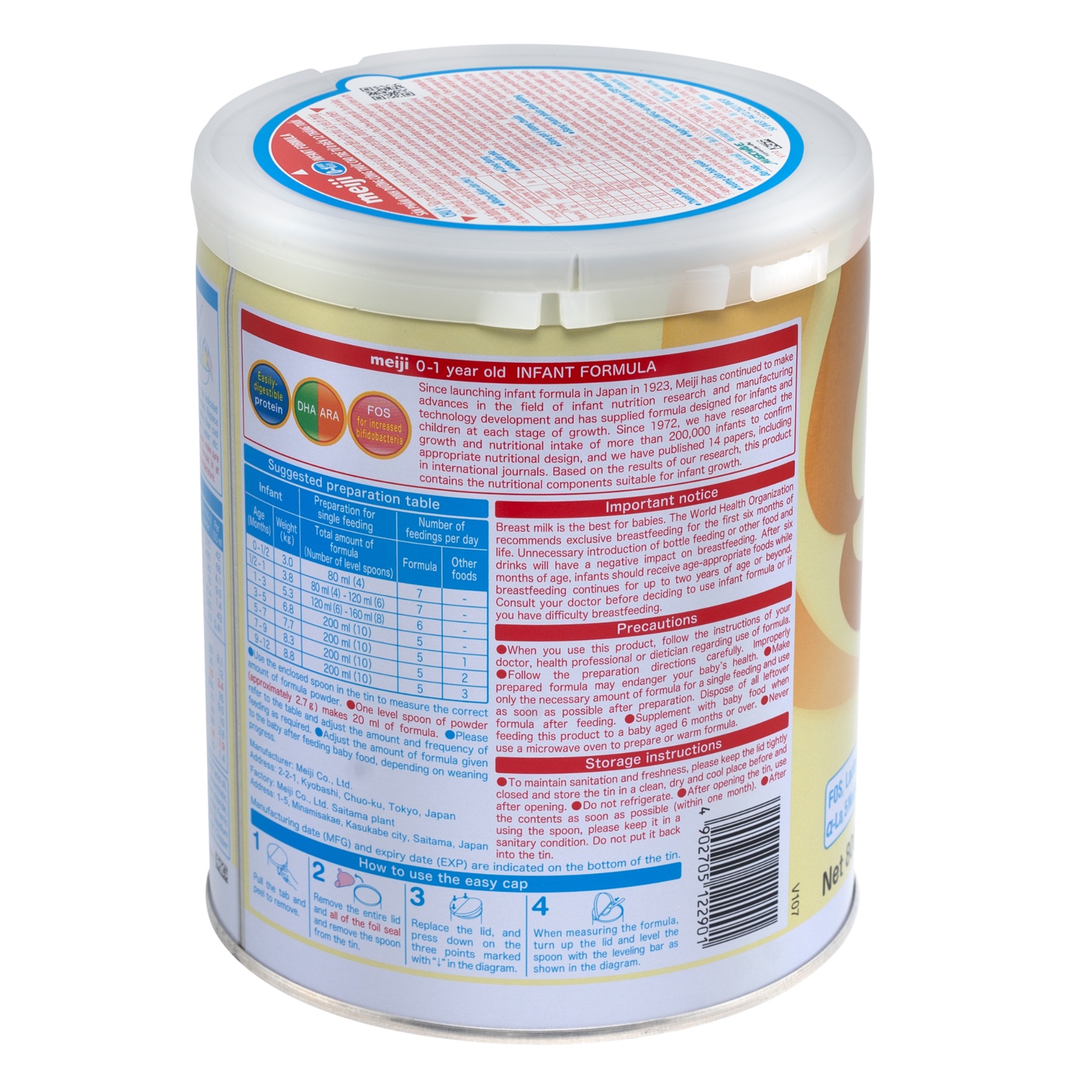sua bot meiji infant formula 800g nhap khau cho be 0 1y c