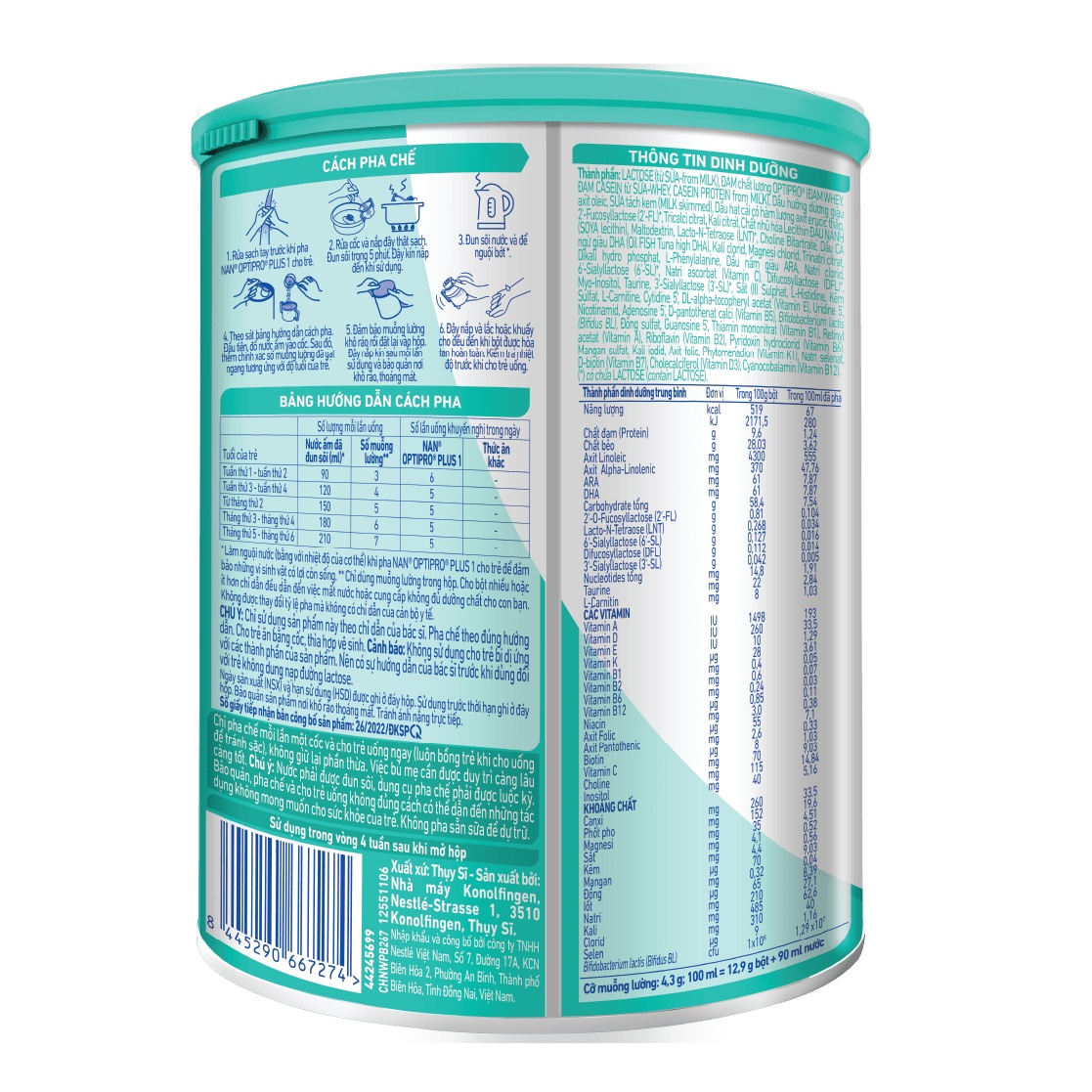 sua nan optipro plus so 1 5hmo 800g cho be 0 6 thang tuoi 6
