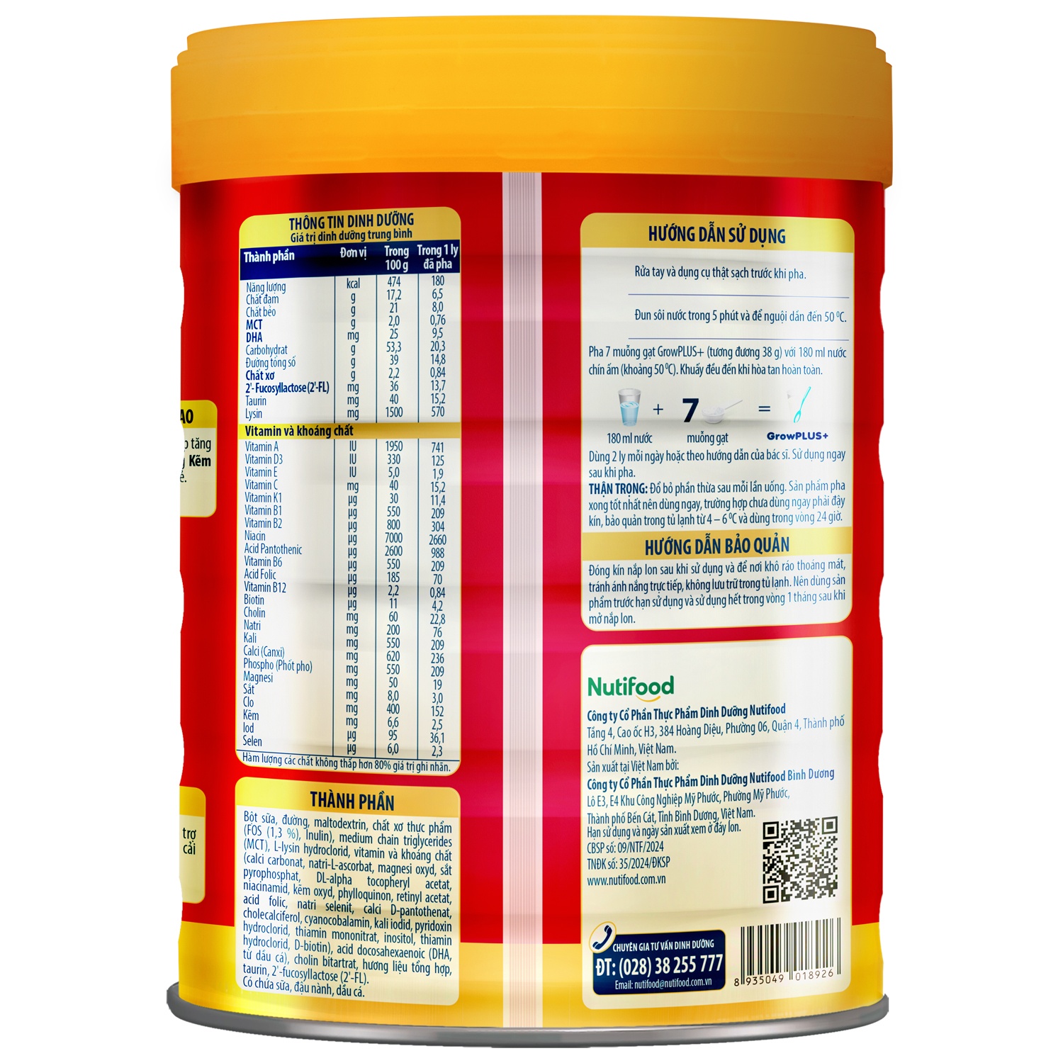 sua bot nutifood grow plus do 2 900g 3