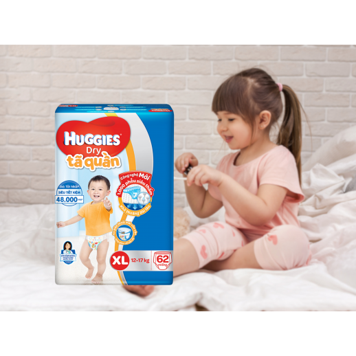 Bỉm - Tã quần Huggies size XL 62 