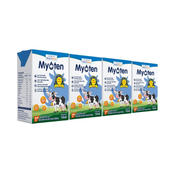 Sữa tiệt trùng ít đường MYOTEN 110ml