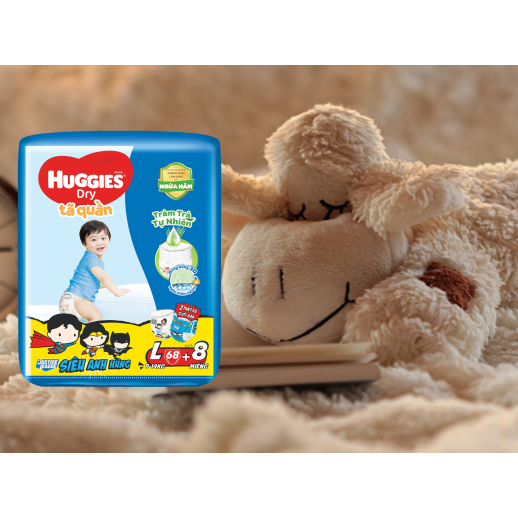 Bỉm - Tã quần Huggies size L 68 (9 - 14kg)