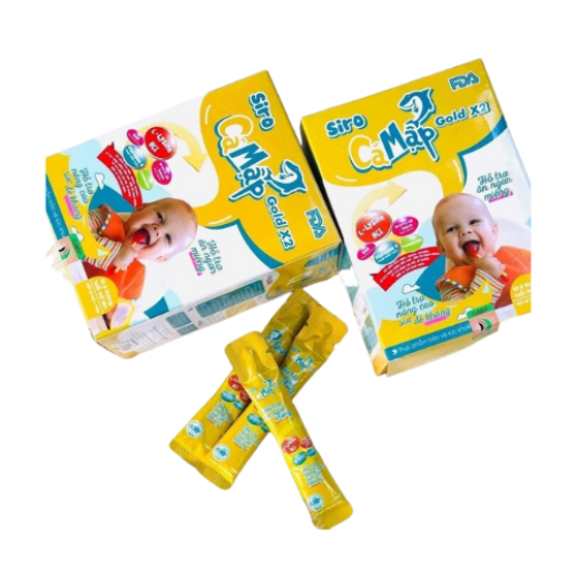 Siro Cá Mập Baby Shark Gold - Siro cho trẻ biếng ăn táo bón (30 gói x 10ml)