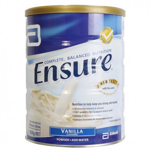 Sữa Ensure Úc hương Vanilla 850g